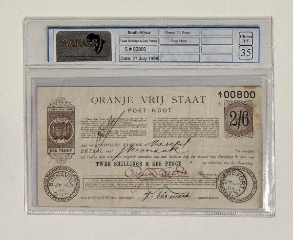 1898 - Twee Shillings & Zes Pence - Choice VF 35 SANGS Graded